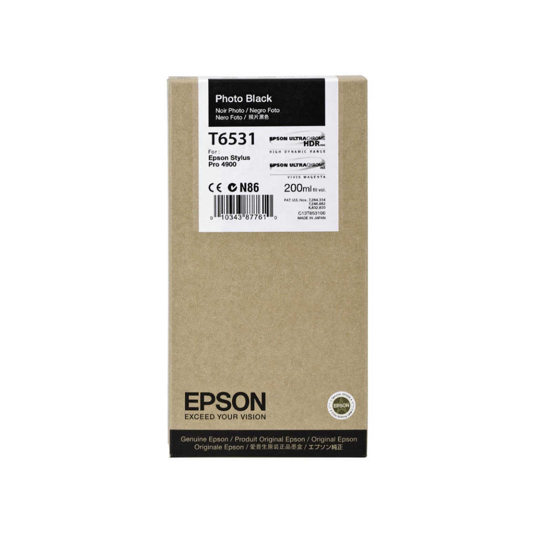 Epson T6531-C13T653100 Foto Siyah Orjinal Kartuş
