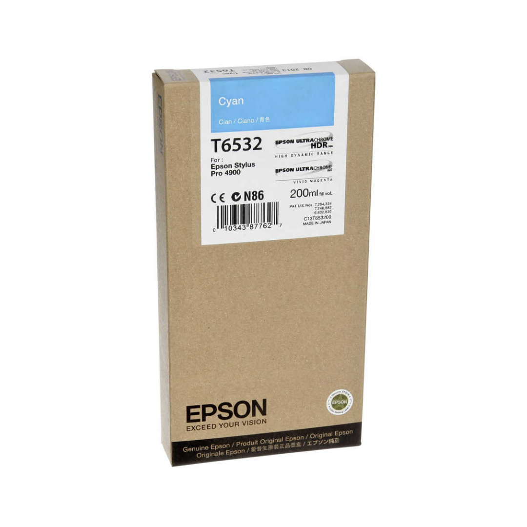 Epson T6532-C13T653200 Mavi Orjinal Kartuş
