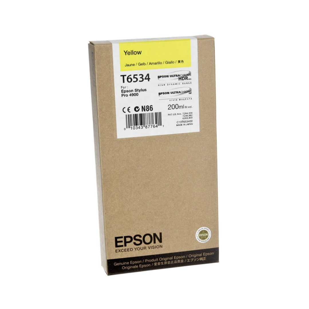 Epson T6534-C13T653400 Sarı Orjinal Kartuş