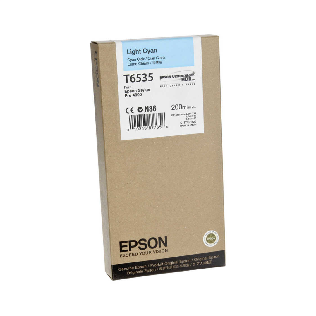 Epson T6535-C13T653500 Açık Mavi Orjinal Kartuş