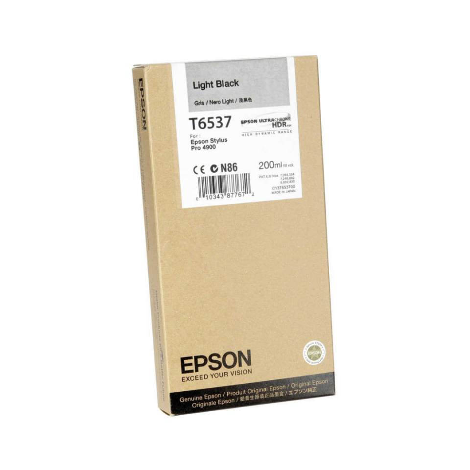 Epson T6537-C13T653700 Açık Siyah Orjinal Kartuş