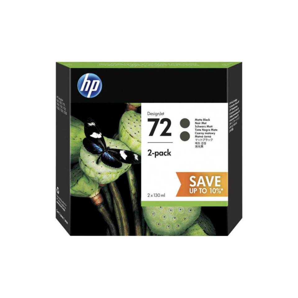 Hp 72-P2V33A Mat Siyah Orjinal Kartuş 2Li Paket