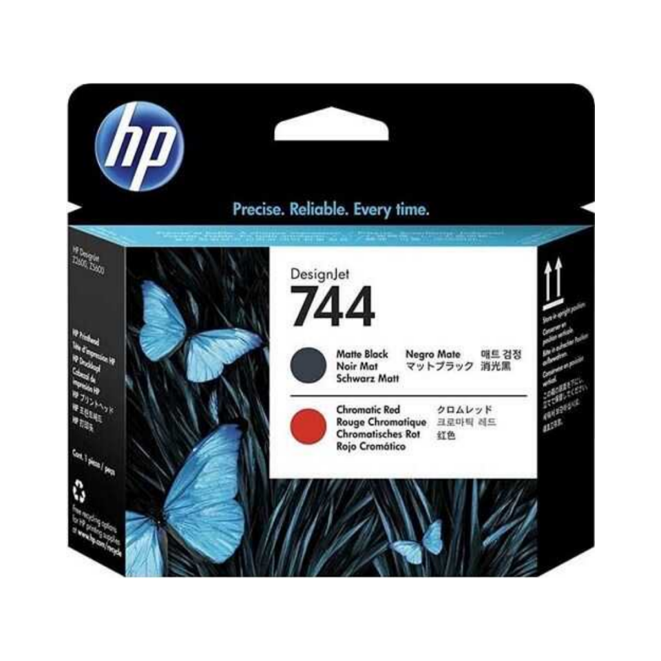 Hp 744-F9J88A Mat Siyah-Kromatik Kırmızı Orjinal Baskı Kafası