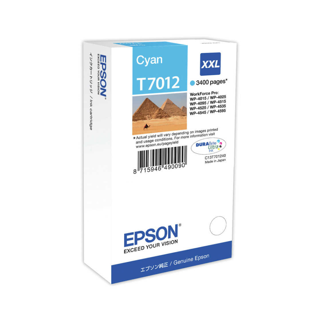 Epson T7012XXL-C13T70124010 Mavi Orjinal Kartuş