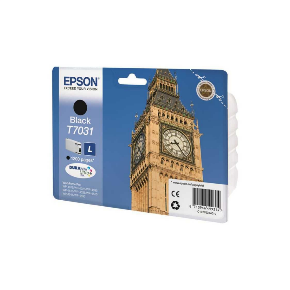 Epson T7031-C13T70314010 Siyah Orjinal Kartuş