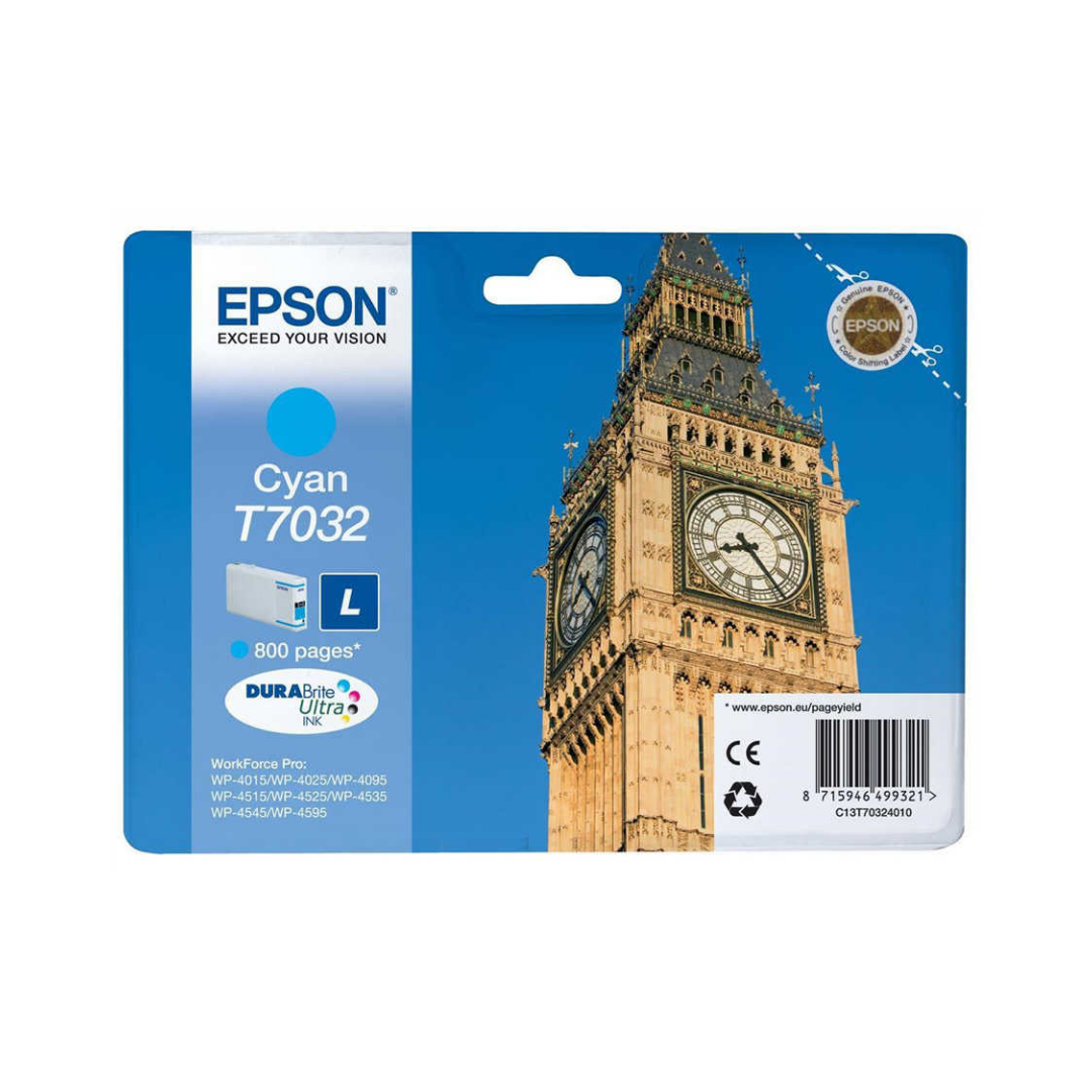 Epson T7032-C13T70324010 Mavi Orjinal Kartuş