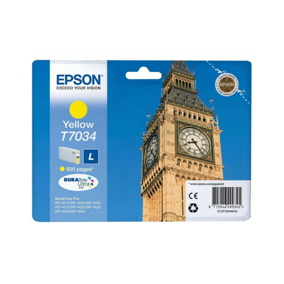 Epson T7034-C13T70344010 Sarı Orjinal Kartuş
