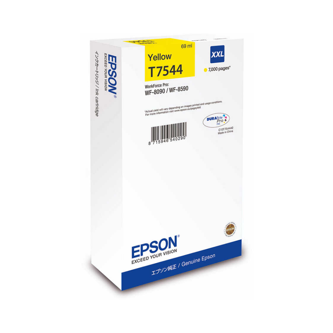 Epson T7544XXL-C13T754440 Sarı Orjinal Kartuş