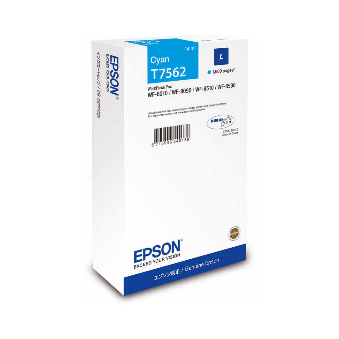 Epson T7562L Mavi Orjinal Kartuş