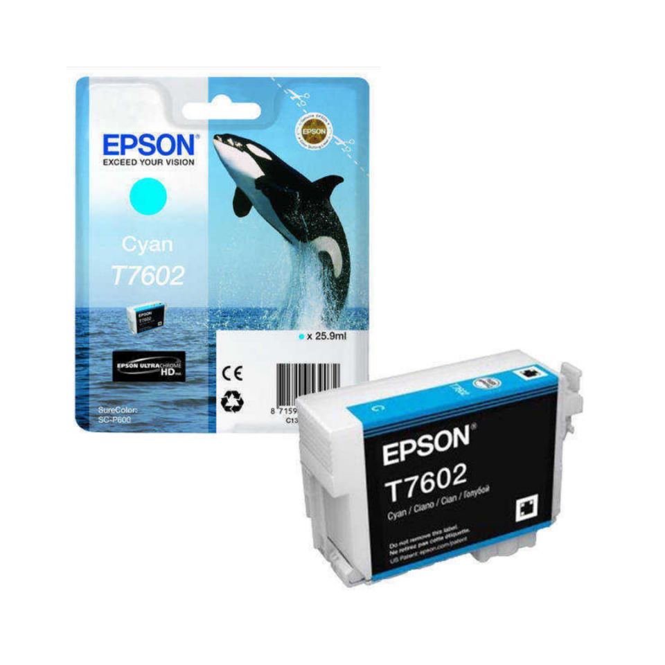 Epson T7602-C13T76024010 Mavi Orjinal Kartuş