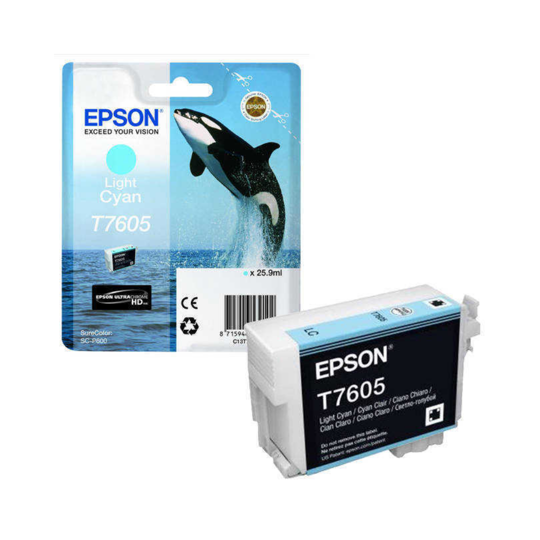 Epson T7605-C13T76054010 Açık Mavi Orjinal Kartuş