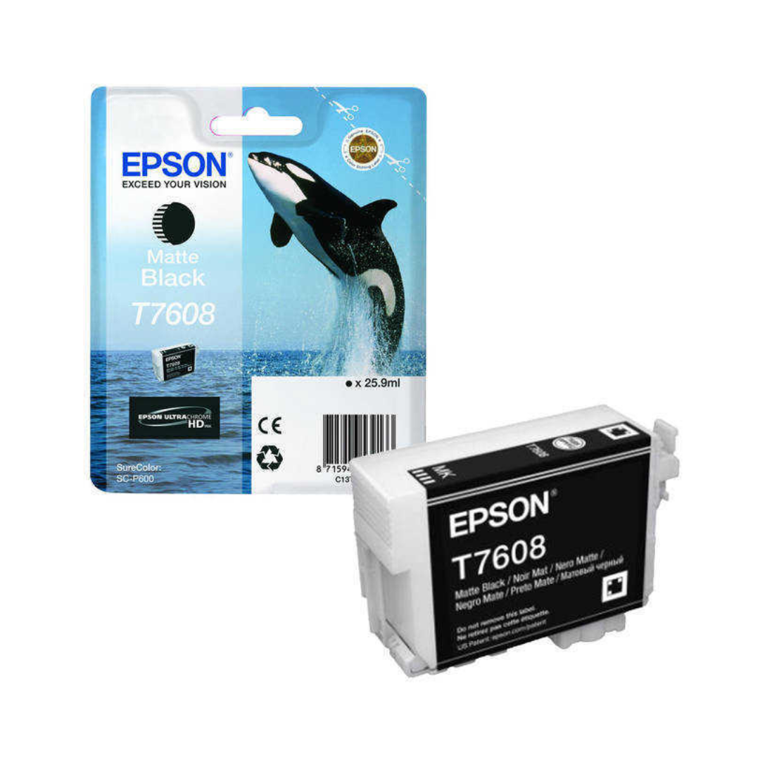 Epson T7608-C13T76084010 Mat Siyah Orjinal Kartuş