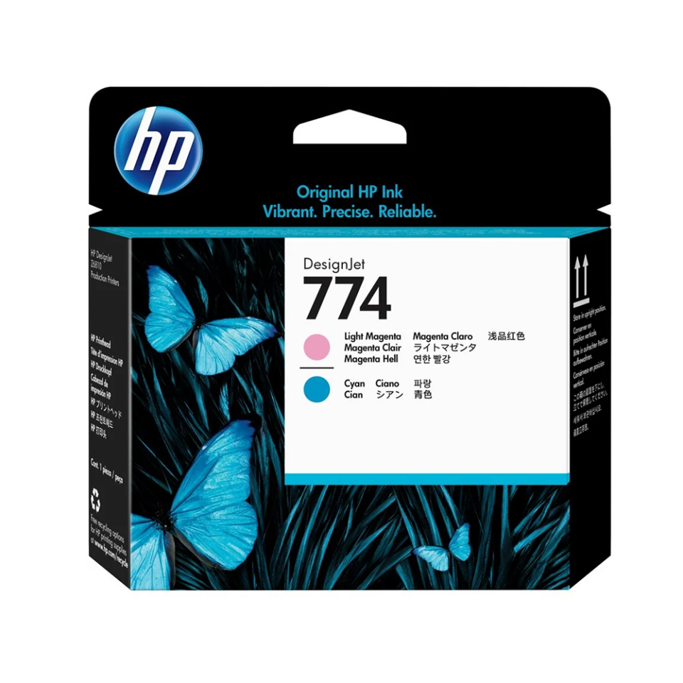 HP 774 P2V98A Açık Kırmızı - Mavi Baskı Kafası