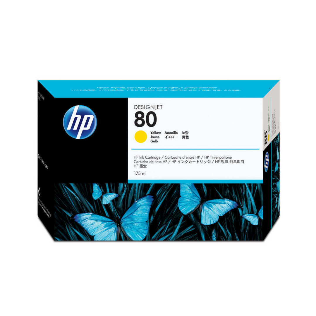 Hp 80-C4873A Sarı Orjinal Kartuş
