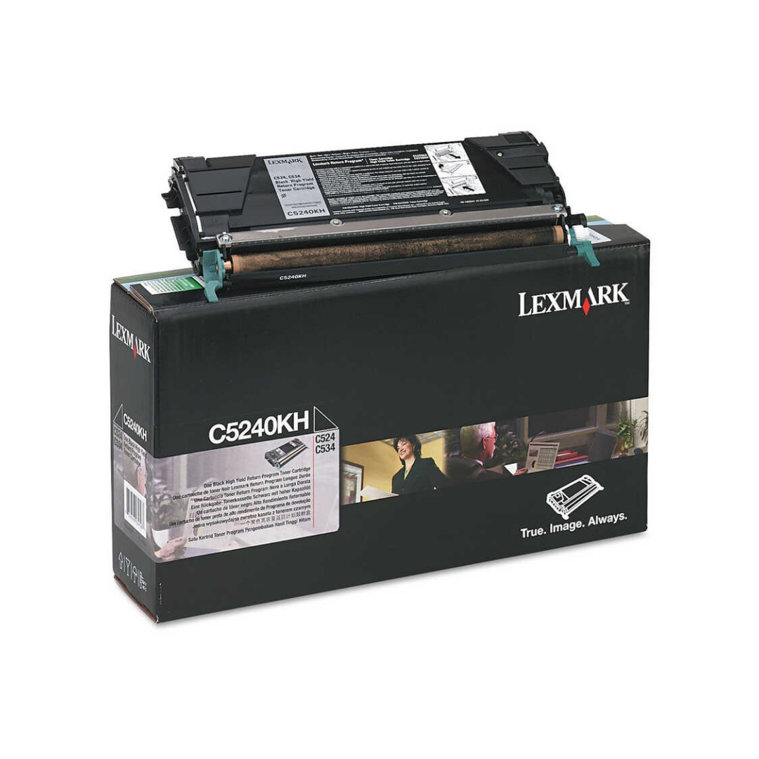 Lexmark C524-C5240KH Siyah Orjinal Toner Yüksek Kapasiteli