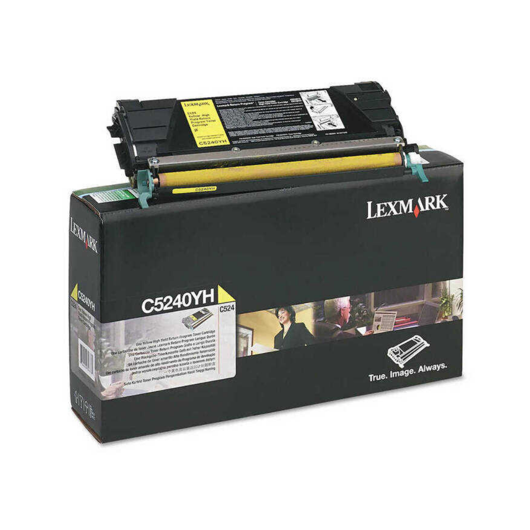 Lexmark C524-C5240YH Sarı Orjinal Toner Yüksek Kapasiteli