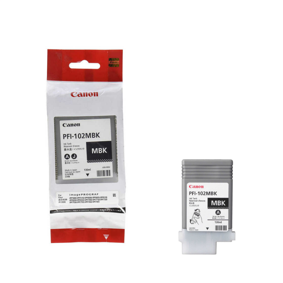 Canon PFI-102MBK Mat Siyah Orjinal Kartuş