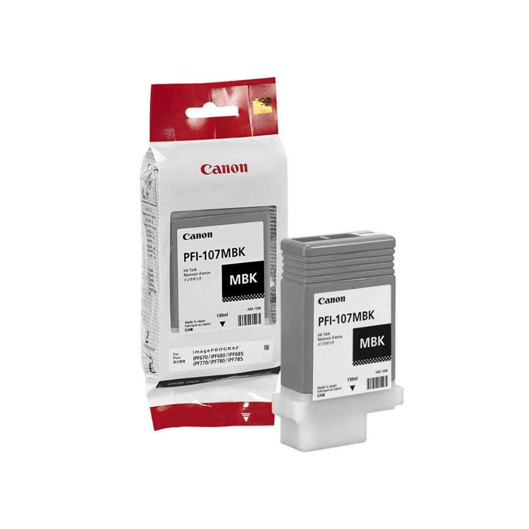 Canon PFI-107MBK Mat Siyah Orjinal Kartuş