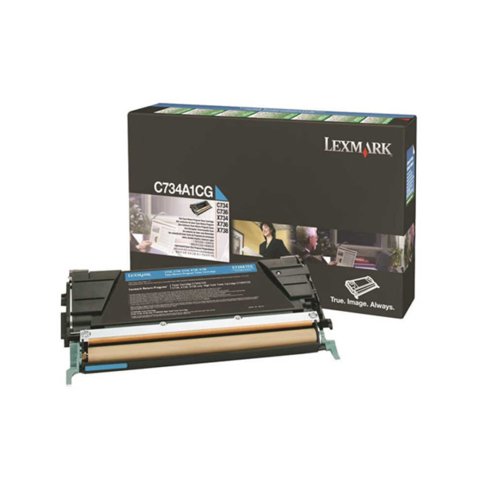 Lexmark C734-C734A1CG Mavi Orjinal Toner