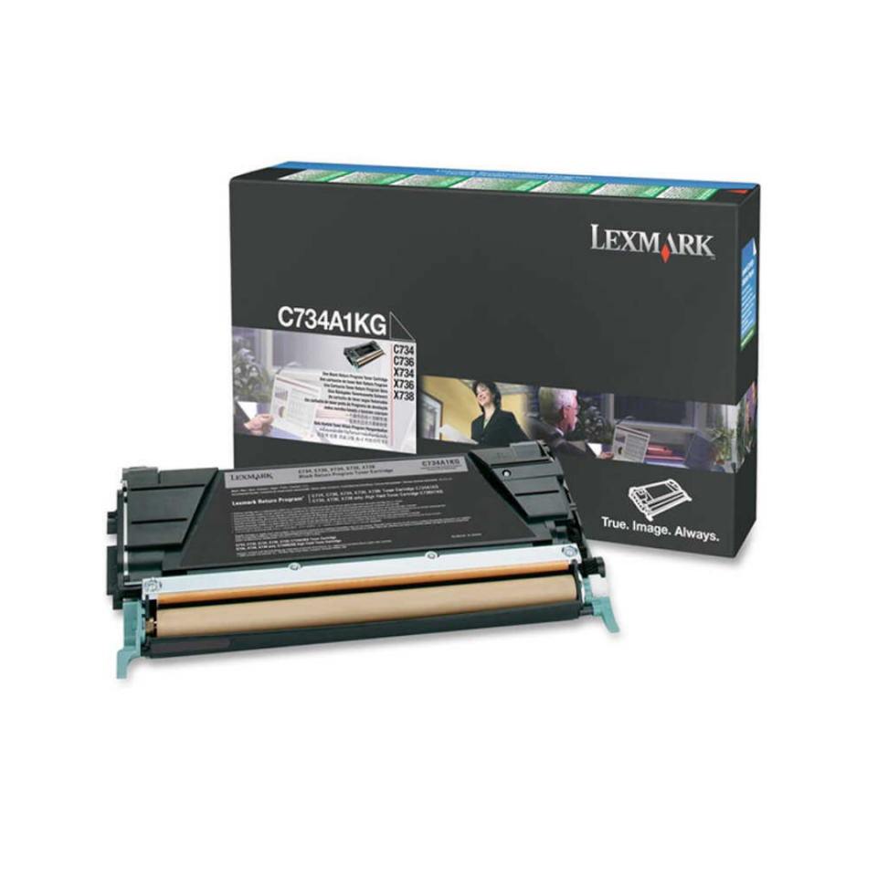 Lexmark C734-C734A1KG Siyah Orjinal Toner