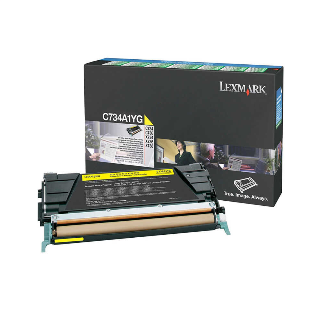 Lexmark C734-C734A1YG Sarı Orjinal Toner