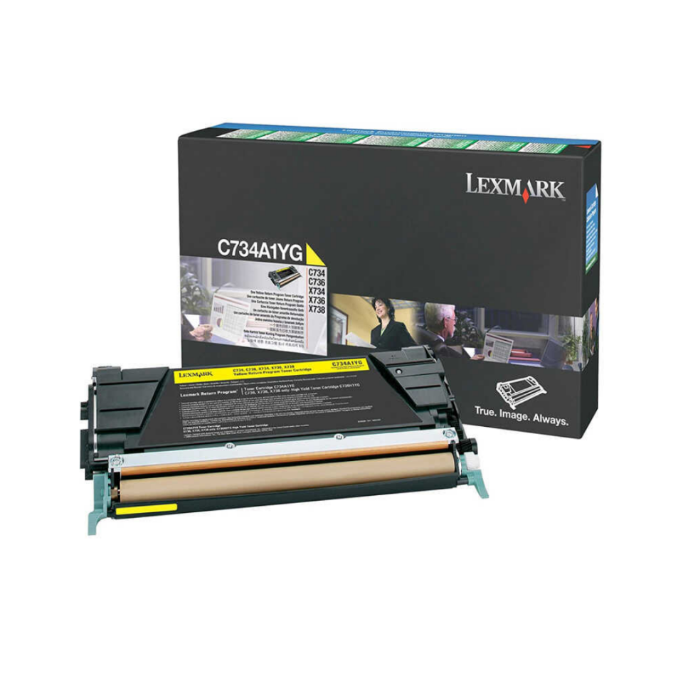 Lexmark C734-C734A1YG Sarı Orjinal Toner