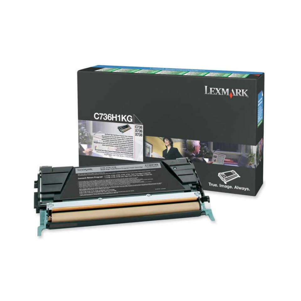 Lexmark C736-C736H1KG Siyah Orjinal Toner Yüksek Kapasiteli