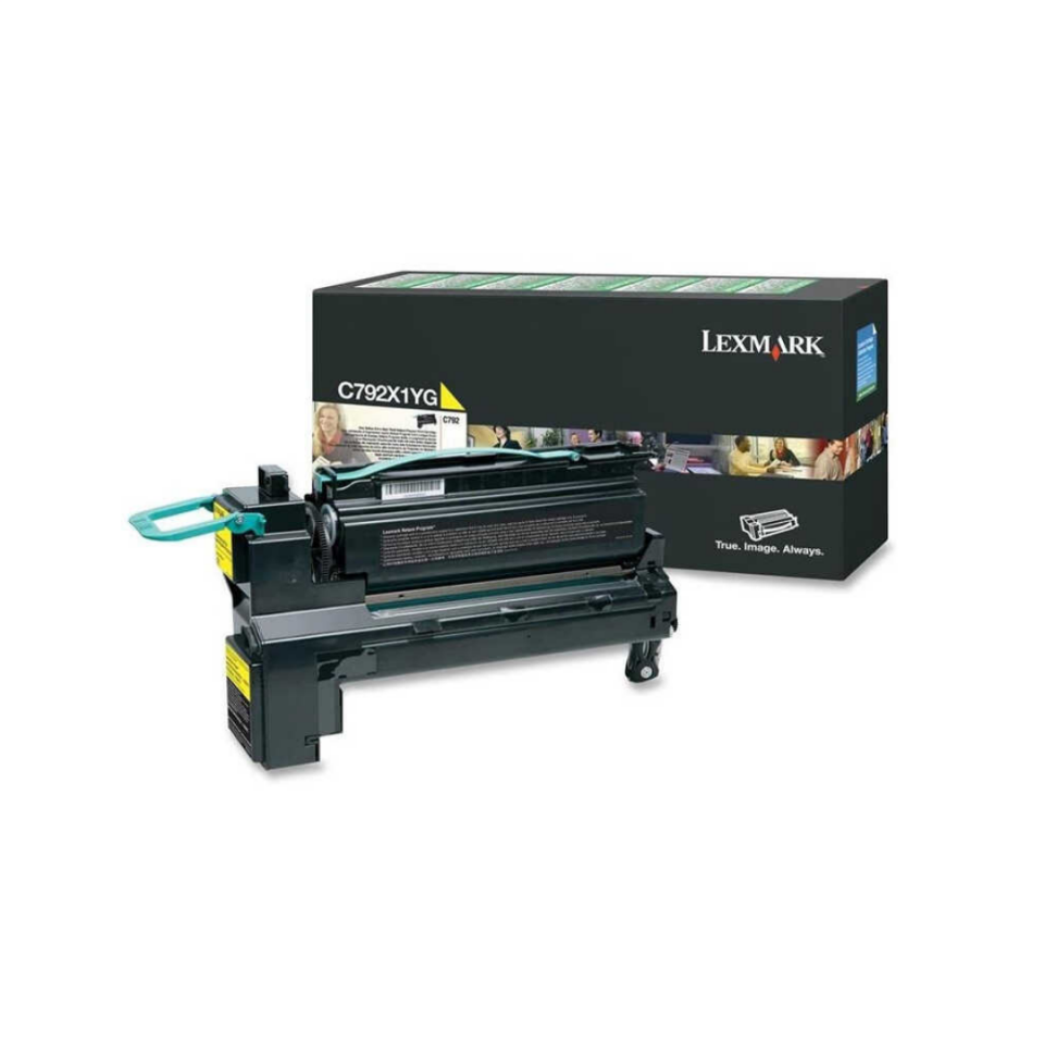Lexmark C792-C792X1YG Sarı Orjinal Toner Yüksek Kapasiteli