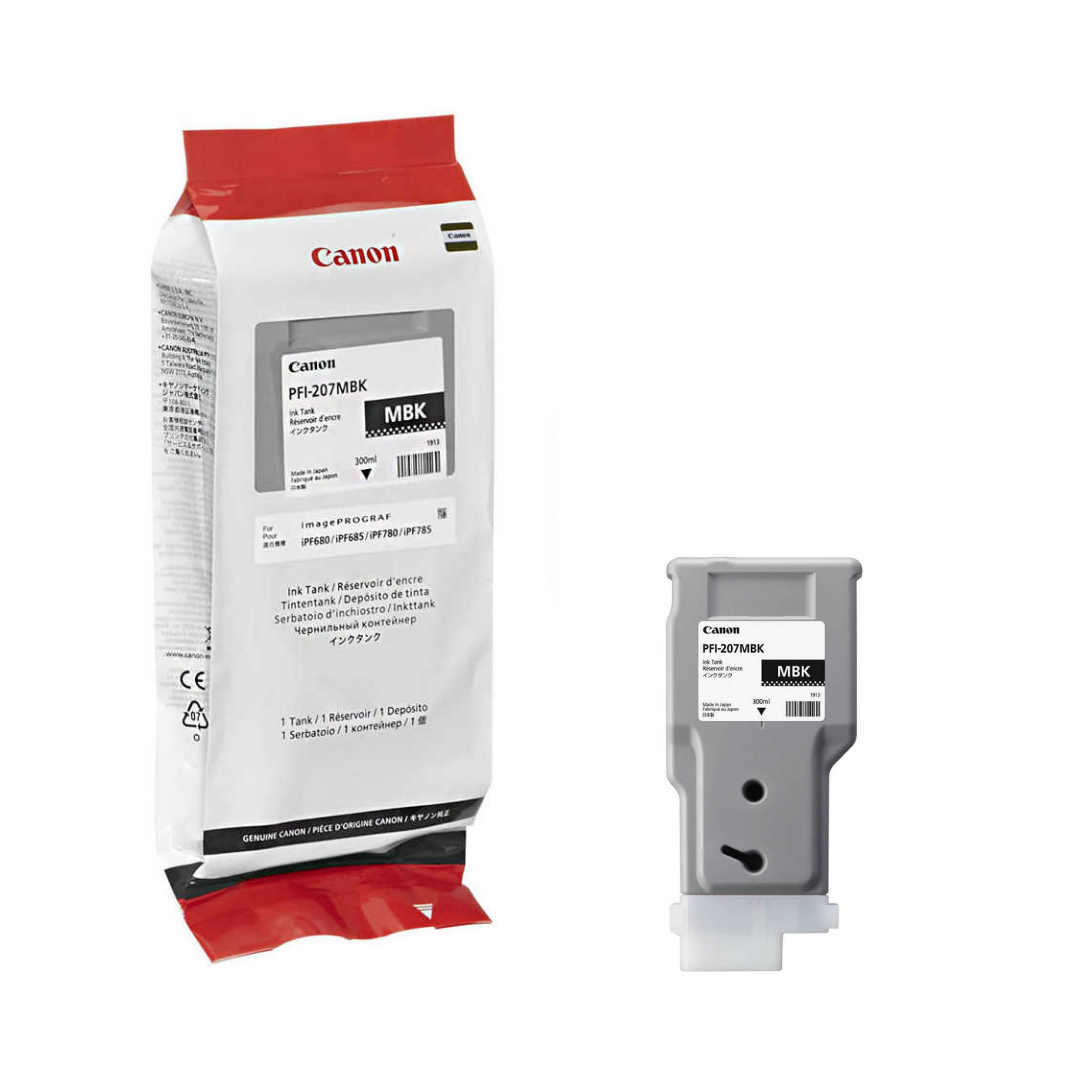 Canon PFI-207MBK Mat Siyah Orjinal Kartuş
