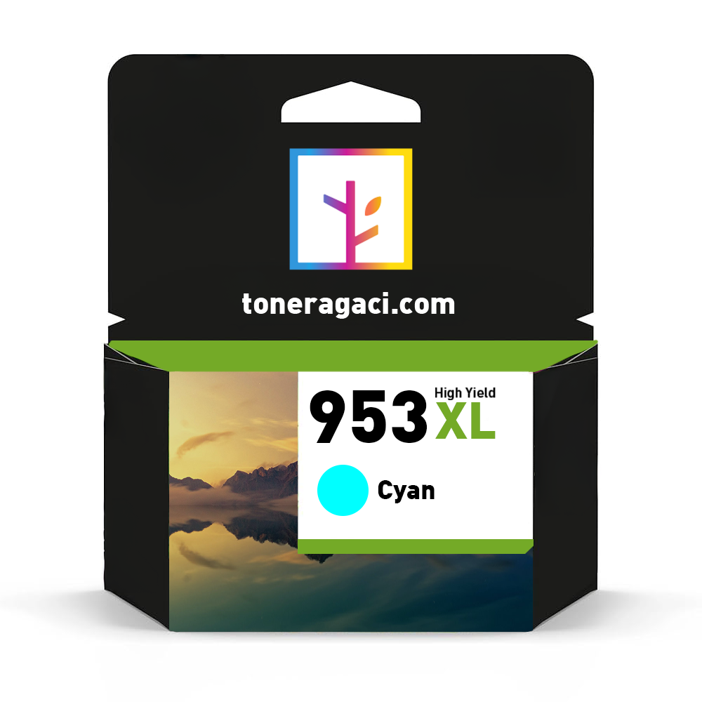 Hp 953XL-F6U16AE Mavi Muadil Kartuş Yüksek Kapasiteli